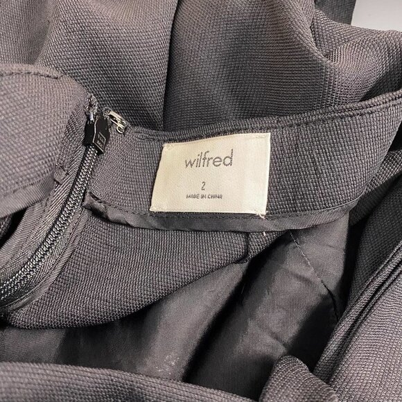 Aritzia Wilfred Black Écoulement Jumpsuit Long Sleeve Keyhole Tie Size 2 - Picture 9 of 12